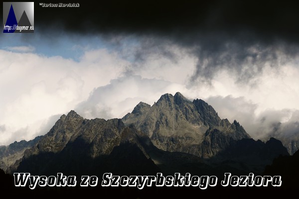 Korona Wysokiej widziana ze Szczyrbskiego Plesa